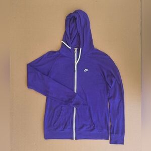 Nike Deep Purple Hoodie with White Accents